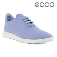 ECCO MINIMALIST W 極簡圓頭皮革平底休閒鞋 女鞋 薰衣草紫藍