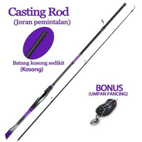 SKY - Joran Pancing Terbaru Full Solid Kekakuan H Gagang 3D Untuk Reel BC/SL Bonus Umpan Jaminan 100