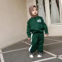 Wk Setelan Jaket Squid Game Anak Hijau Kostum Squid Game Terlaris