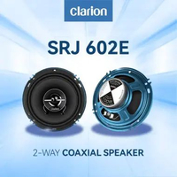 Clarion Speaker SRJ Series 602E 2-Way Coaxial Speaker 6 Inch, 60 W