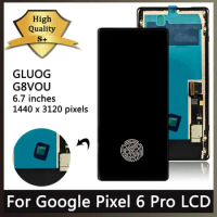 6.7"OLED Pixel 6 Pro Screen With fingerprints For For Google Pixel 6 Pro GLUOG, G8VOU Display Screen Touch Digitizer Assembly