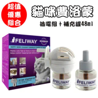 【法國FELIWAY】貓咪費洛蒙插電組+補充罐48ML