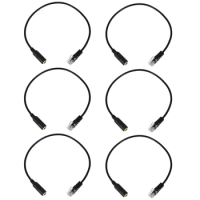 6X 3.5mm Plug Jack to RJ9 for iPhone Headset to for Cisco Office Phone Adapter Cable