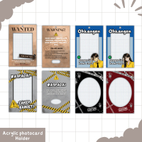 Photocard Holder K-Pop Wanted, Cahol KPop wanted, photocard holder akrilik, cahol akrilik kpop meme,