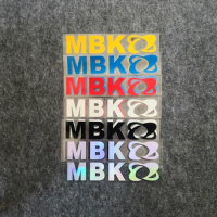 2pcs Motorcycle Refit Personalized Sticker Motorcycle MBK Logo Decorative Colorful Laser Reflective Waterproof Decals for MBK