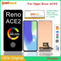 6.55"Original AMOLED For Oppo Reno Ace2 Ace 2 LCD Display With Frame Touch Screen Digitizer Assembly For OPPO PDHM00 Replacement