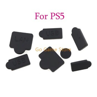 1set Anti-Dust Cap 7 in 1 Dust Plugs USB Interface Dustproof Cover for PlayStation 5 PS5 Replacement Game Accessories