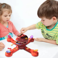 Bone Throwing Feeding Game Toys Set Montessori Toys Dinosaur Adventure Toys Board Games Feeding Puzzle Game Toys for Family Time