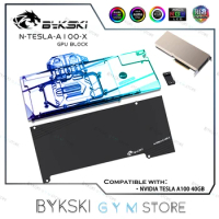 Bykski TESLA GPU Water Block For NVIDIA TESLA A100 40GB,Full Cover Liquid Cooler ,VGA Radiator 5v/12v RGB SYNC N-TESLA-A100-X