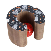 U型風琴貓抓板(貓咪玩具 寵物玩具)