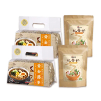 【玉民】黃金蕎麥麵+醬組合(QQ麵×2+炸醬方便包+麻油薑方便包)