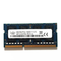 DDR3 RAMs 4GB 1600MHz SODIMM Laptop Memory DDR3 4GB 2Rx8 PC3L-12800S-11-12-F3 204PIN