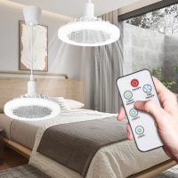 30W Ceiling Fan with Light Remote Control E27 Ceiling Lamp Electric Fan For Bedroom Home Camping Fans Ventilator Cooling Fan