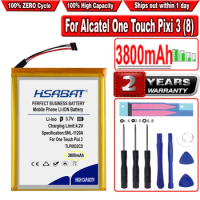 HSABAT 3800mAh TLP0032CD TLP0032CC Battery for Alcatel One Touch Pixi 3 (8) 9005x For Alcatel One Touch Pixi 8 8.0