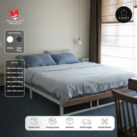 Xavier Home Decor Dipan Besi Tempat Tidur Minimalis / Dipan 120x200 Besi Minimalis / Dipan 160x200 M
