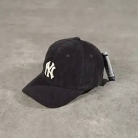 Topi MLB NY WHITE BLACK SUEDE CAP 100% ORIGINAL - OS ADJUST