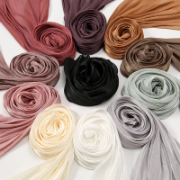 Tudung Sifon, Ringan dan Bernafas, Lembut dan Boleh Diperbaharui, Warna Cerah, Gaya Pulau, Mudah Dip