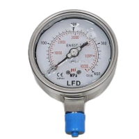 4000Bar 60000psi 400Mpa Pressure Gauge 100mm 4 Inch BAR4000 Pengukur Tekanan Hydraulic 4in 4000 Bar 