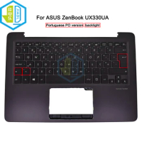 PO Portuguese backlit Keyboard Palmrest Top Case For Asus Zenbook UX330 UX330CA UX330UA UX330U U3000U U3000C 90NB0CW3-R30250