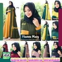 Gamis Moscrepe Hawwa Premium Gamis Syari Baju Wanita Dress Muslim