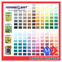 5 Liter FEDERAL PAINT Wall Emulsion Paint / Wall Ceiling Paint , Pure Sheen / Acrylshield / Fedelux