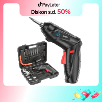 ALLEFIX Set Bor Tangan Bolak Balik Screwdriver 4,2 Volt Tanpa Kabel 45 Pcs Mata Obeng Lengkap Free U