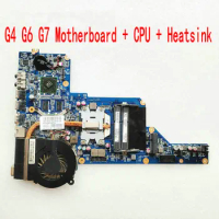 649950-001 DA0R23MB6D1 Laptop Motherboard For HP G4-1000 G6 G7 G7-1000 R23 DA0R23MB6D0 Mainboard + CPU + Heatsink second-hand