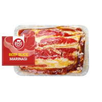 promo - beef slice marinasi / daging sapi dengan saus marinasi 5gr - brothermeatshop