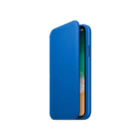 Apple 原廠 iPhone X Leather Folio 皮革雙面夾 (台灣公司貨)-電子藍