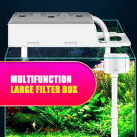 NEW Aquarium Filter Box 3 Size Assemble Easily-Setup Hang up Fish Tank Accessories Biochemical Material Upper Filter Trickle Box