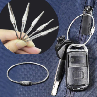 【keychain】10入加長型不銹鋼鑰匙圈(鑰匙扣 吊飾 行李吊牌 鑰匙收納 鑰匙扣 O型環 汽車鑰匙圈 汽車鑰)