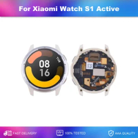 AMOLED For Xiaomi Watch S1 Active Smartwatch Display Touch Screen Digitizer Assembly With Frame For 