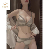 ANGELA PREMIUM JAPAN Jessie Bra BH Push Up Set Bukaan Depan Tanpa Kawat Celana Dalam Wanita Bikini S