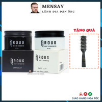 Sáp vuốt tóc Roug Matt Clay, Matte Clay 90gr tặng lược Chaoba - Chính hãng Singapore