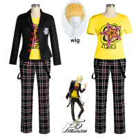 Ryuji Sakamoto คอสเพลย์ Persona 5 Sakamoto Ryoji คอสเพลย์เครื่องแต่งกายชุดนักเรียนฮาโลวีน Carnival เ