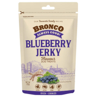 4 FOR $11.50: Bronco Jerky Blueberry Flavour Dog Treats 70g Prompt Shipping SG Dispatch