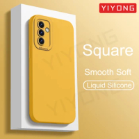 A54 Case YIYONG Square Soft Liquid Silicone Cover For Samsung Galaxy A55 A54 A53 A52 s A52s 5G A 55 54 53 52 Phone Cases