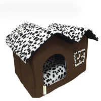 Detachable Dog House New 2018 PP Cotton Folding Dog Bed For Large Dog House With Mat Pets Product Cats House 2018 New Style
