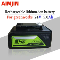 Tools Batteries Series New Upgrade Replacement Greenworks 24V Battery 5000mAh Lithium Battery Compatible with Greenworks