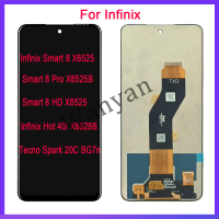 Pemasangan Paparan Skrin Sentuh Digital LCD, Untuk Infinix Smart 8 X6525, Smart 8 Pro X6525B, Smart