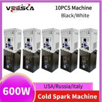 1~10pcs 600W Cold Spark Machine Ti Powder DMX Wireless Machine Remote Fountain Stage Light 750w Spark Machine Flightcase