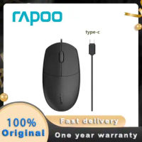 Original Rapoo N100C Type-C Wired Mouse For Mobile Phones, Tablets, Laptops,For Samsung For Apple For Xiaomi For Huawei