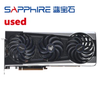 Used Sapphire Radeon RX 6800XT Nitro+ 16GB GDDR6 Nitro Videos Card 6800 For AMD RX6800XT 16G Graphics Card computer Gaming GPU