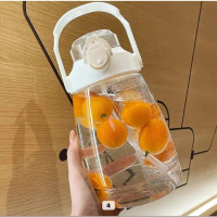 Botol Minum Gemoy Bening + Infused Water 1500ml Botol Minum Viral FOOD GRADE FREE STIKER - 118-1 PUT