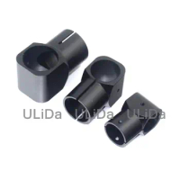 4pcs Aluminum 20 to 20mm/25 to 25mm/30 to 30mm Tee Joint Tripod Tee Carbon Tube Connector for RC UAV Drone