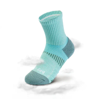 【Bagrun】全方位循環氣墊除臭襪-長-藍綠M