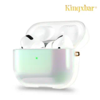 【Kingxbar】AirPods Pro 無線藍牙耳機充電收納盒保護硬殼套(星雲系列-彗星白)