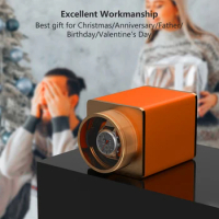 Single Watch Winder Vegan Leather Automatic Watch Winder Box Display Case with gift box