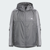 adidas 愛迪達 外套 男款 運動連帽外套 ES+ 3S WV JKT 灰 JF3955