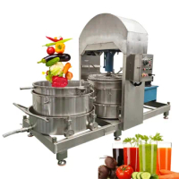 2024 High Efficient Double Barrel Commercial Mulberry Hydraulic Cold Press Juicer Mulberry Juice Extracting Machine Industrial